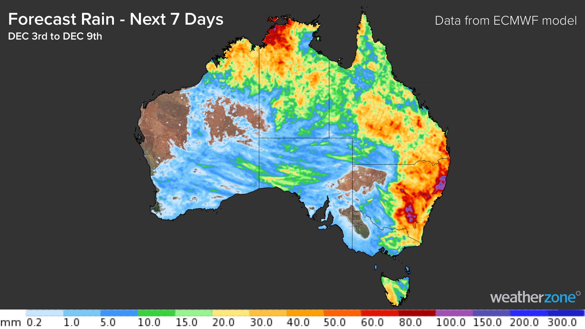 Rain and storms on the horizon for northern and eastern Australia